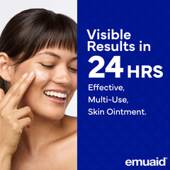 emuaid aplicación en mano demostrando control y absorción rápida