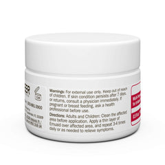 emuaid junto a plantas y aceite, sugiere ingredientes naturales y beneficio calmante