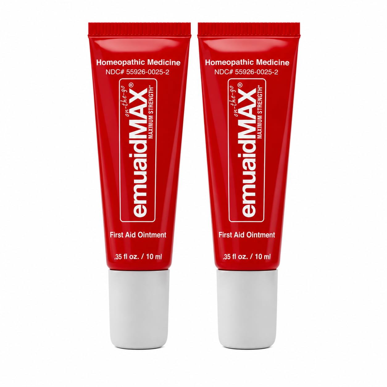 emuaidmax frente del tubo pack mostrando envase compacto y conveniencia