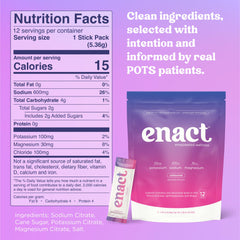 Enact Hydration botella reutilizable con mezcla para llevar hidratación controlada
