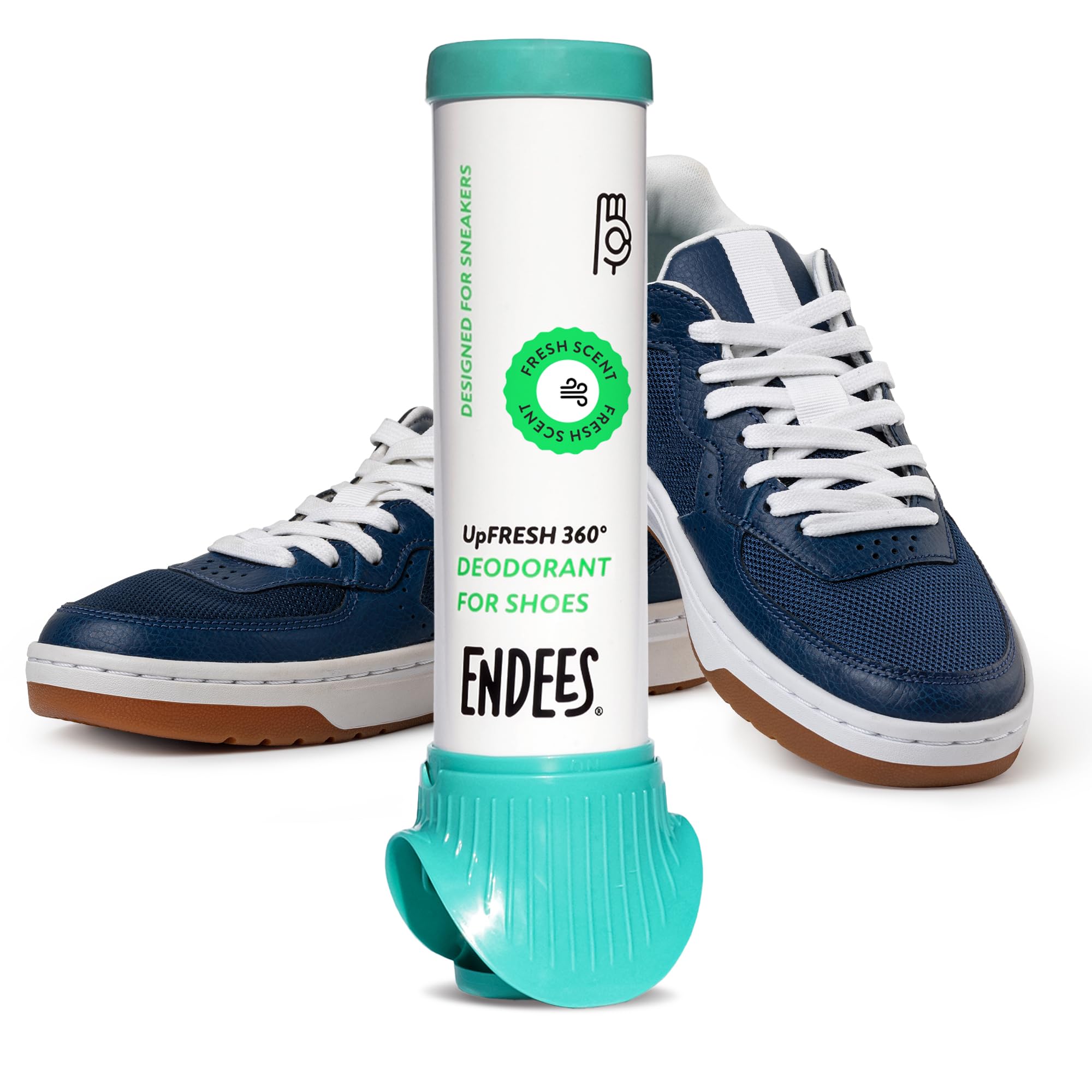Endees UpFresh frontal botella mostrando diseño fresco y compacto
