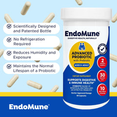 Endomune etiqueta con ingredientes para transparencia y confianza
