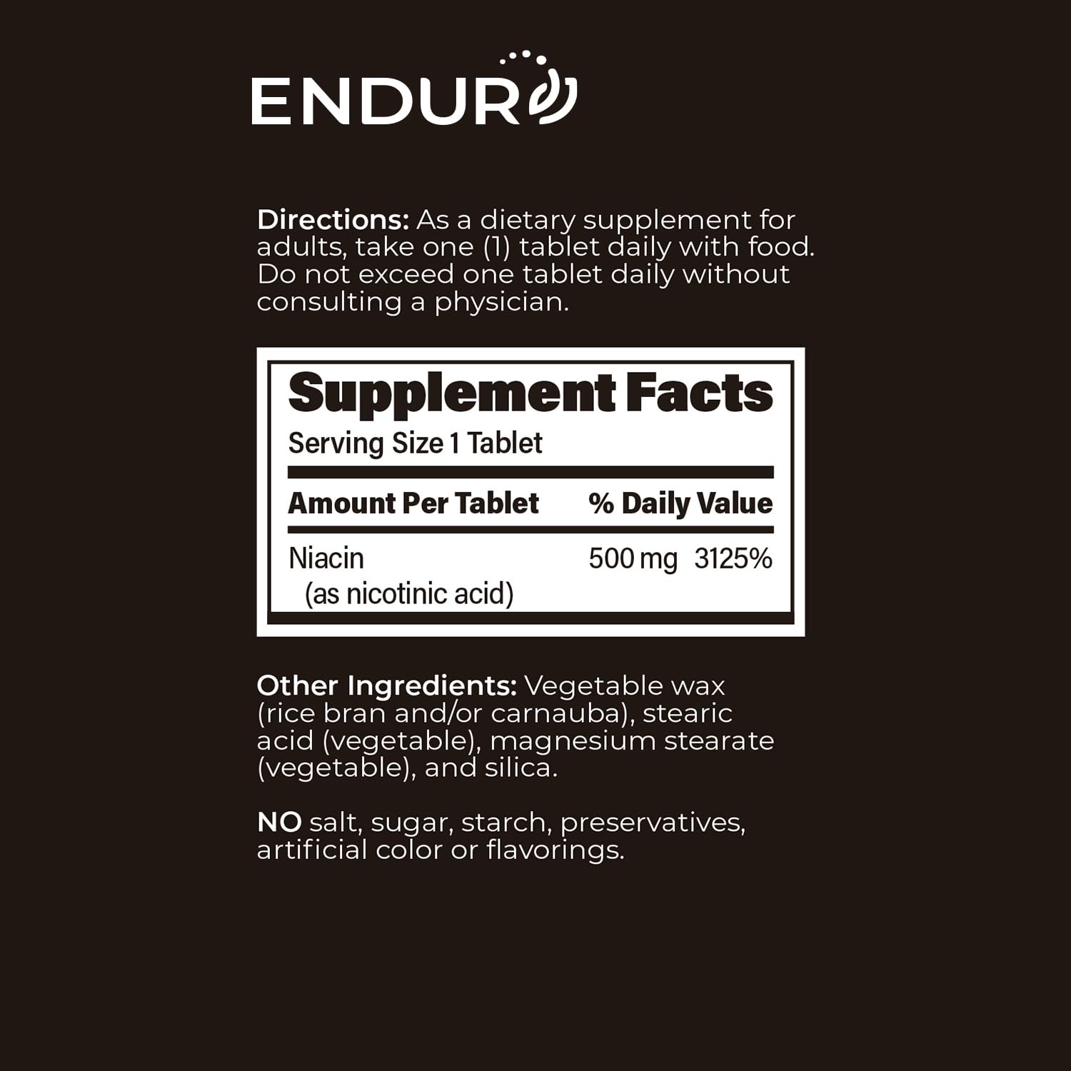 Endurance Products estilo de vida activo con frasco en mesa para rutina diaria