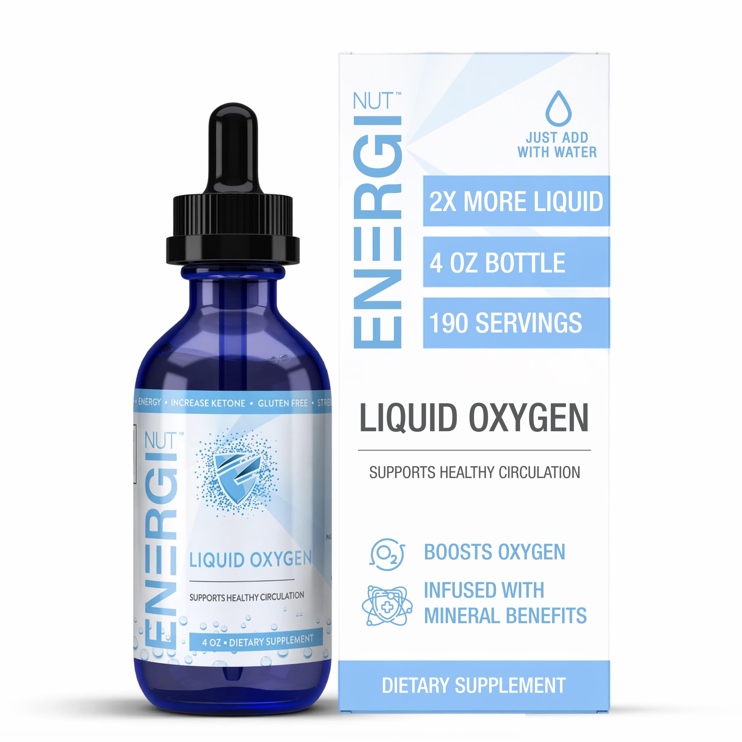 ENERGI NUT frente del envase 4oz mostrando diseño y tamaño práctico