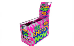 Energy Now empaque frontal visible, presenta beneficios de enfoque portátil