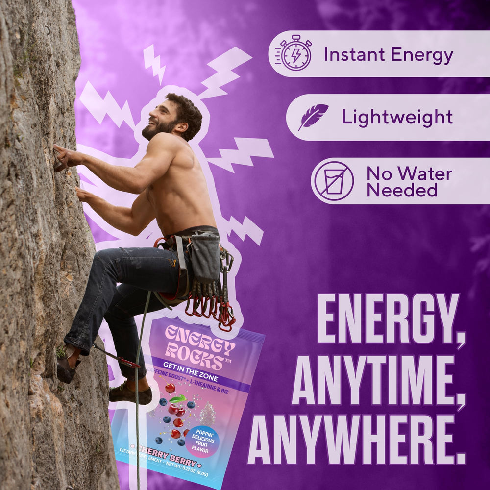 Energy Rocks detalle que muestra ausencia de colorantes artificiales