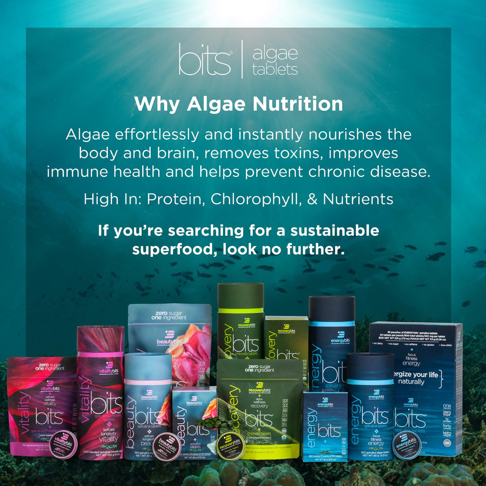 ENERGYbits tabletas textura cercana que revela pureza del ingrediente y calidad