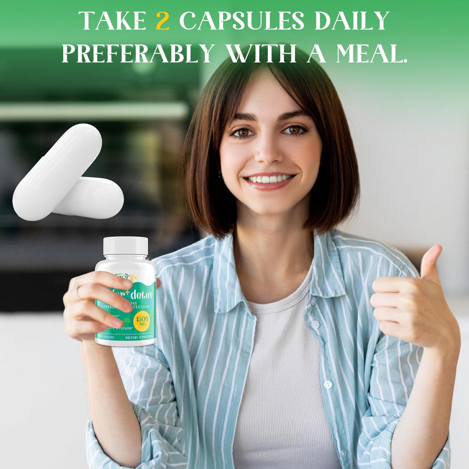Enerlix chlorella orgánica en polvo, muestra origen vegetal y pureza