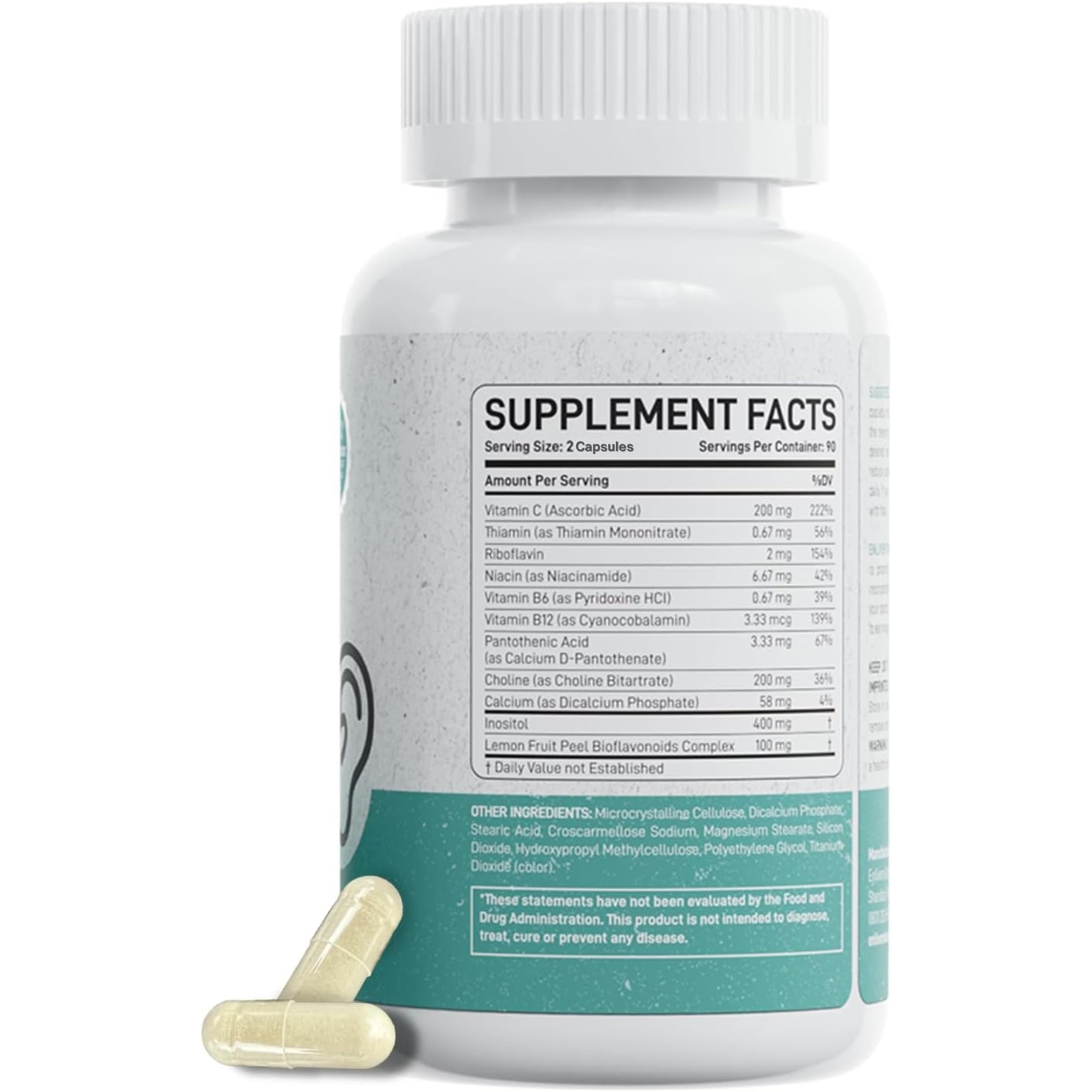enliven closeup de ingredientes inositol y B12 destacando el apoyo nutricional