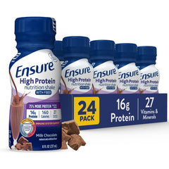 Ensure botella frontal mostrando etiqueta y sabor chocolate, beneficios prácticos