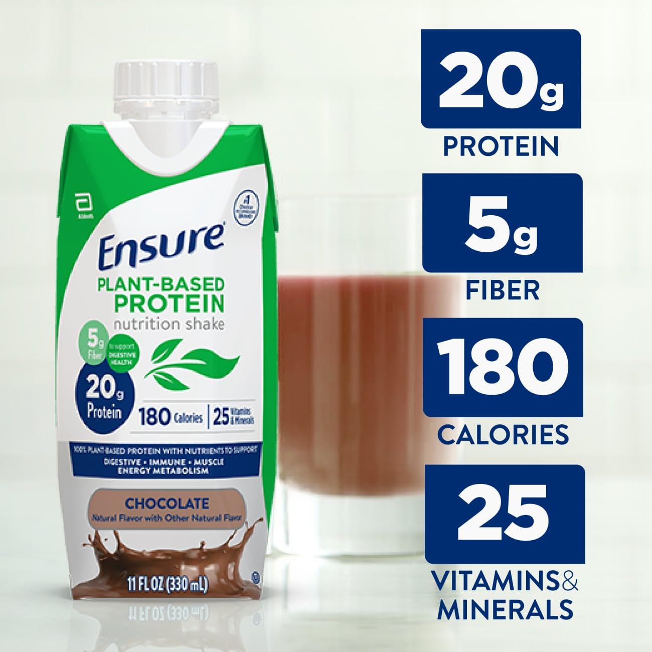 Ensure chocolate envase abierto listo para beber y uso inmediato