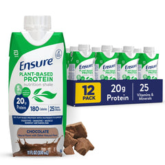 Ensure chocolate vista frontal del envase con información clara y práctico ahorro