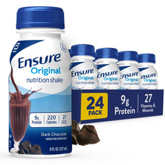 Ensure chocolate oscuro vista frontal mostrando envase y sabor nutritivo