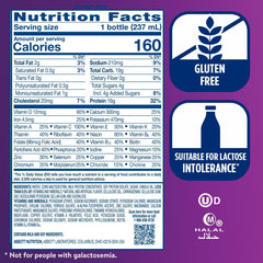 Batido Ensure fresa servido en vaso, apariencia apetecible y nutritiva