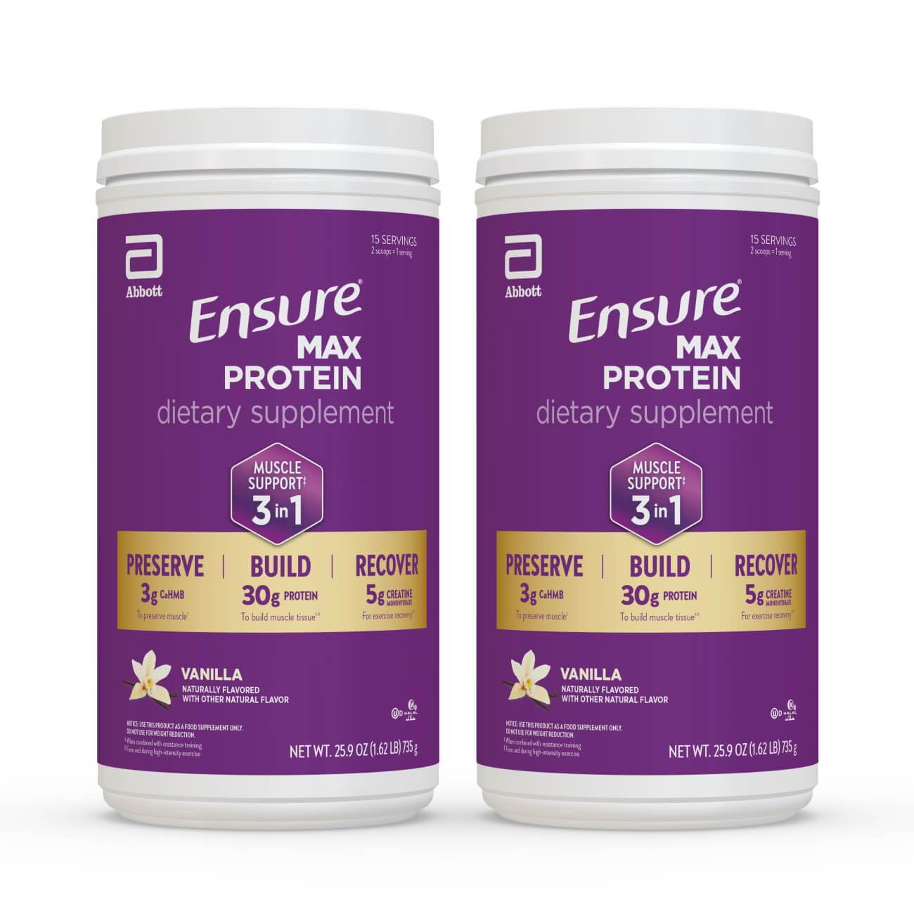 Ensure Max Protein frente del envase mostrando el sabor chocolate y confianza