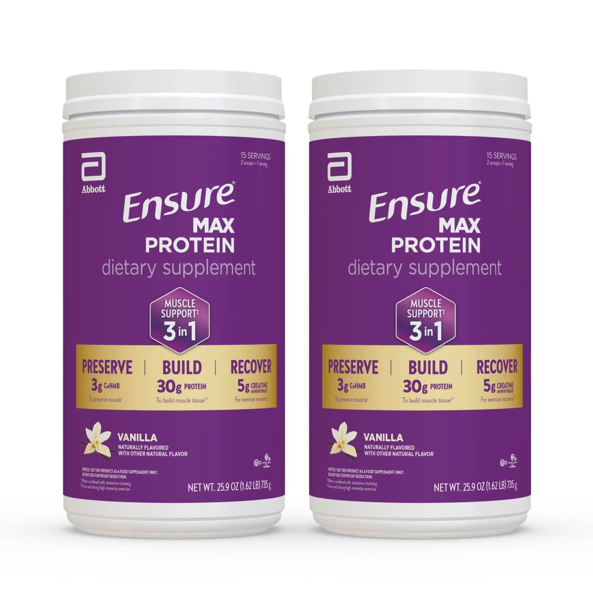 Ensure Max Protein frente del envase mostrando el sabor chocolate y confianza