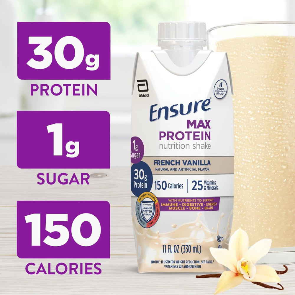 Detalle crema del batido Ensure Max Protein mostrando textura suave y saciante