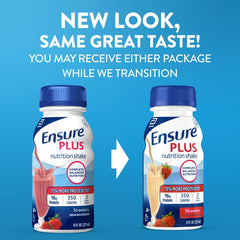 Ensure Plus detalle de botella y textura cremosa, fácil consumo