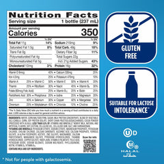 Ensure Plus comparado con una lata para mostrar tamaño y porción