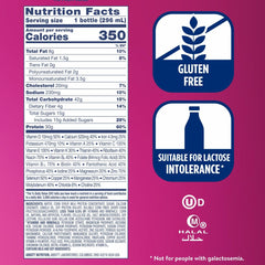 Etiqueta nutricional Ensure vainilla con lista de vitaminas y minerales