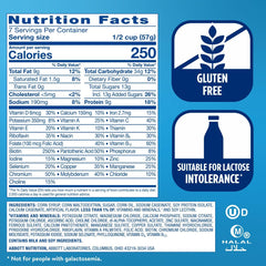 Ensure detalle de etiqueta nutricional con vitaminas y minerales