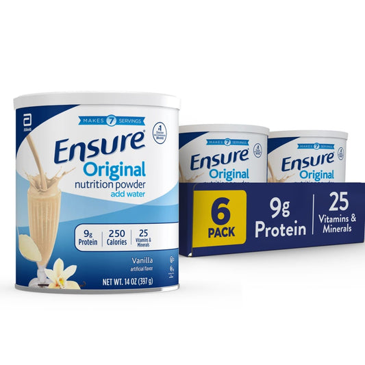Ensure envase frente sabor vainilla mostrando el diseño y beneficios