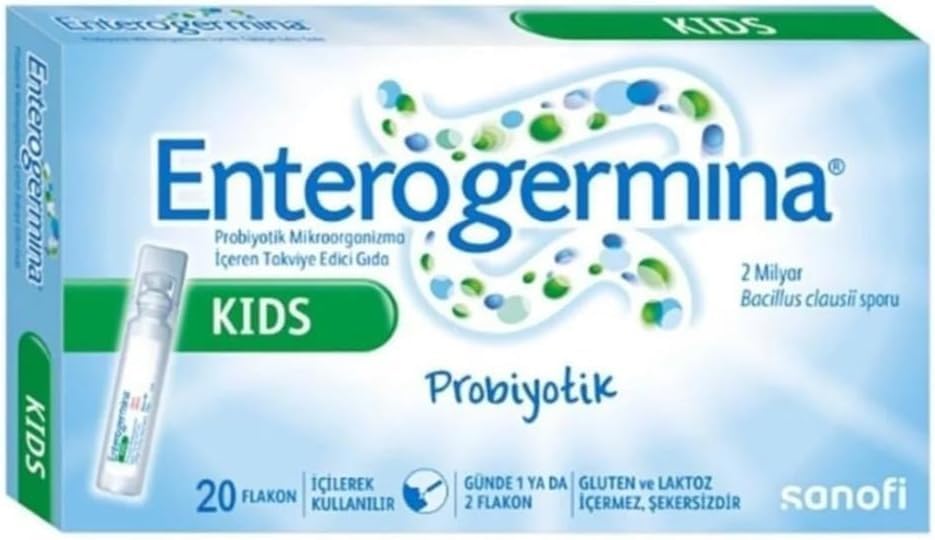 EnterogerminaKids imagen frontal del pack que muestra presentación y beneficios de conveniencia
