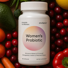 envitamin etiqueta con ingredientes clave visibles y límpida