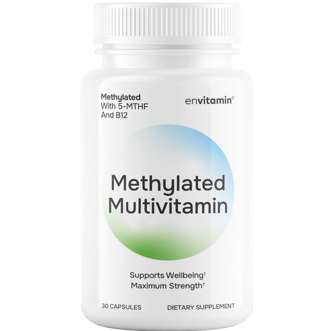 envitamin frasco frontal mostrando la marca y beneficio multivitamínico