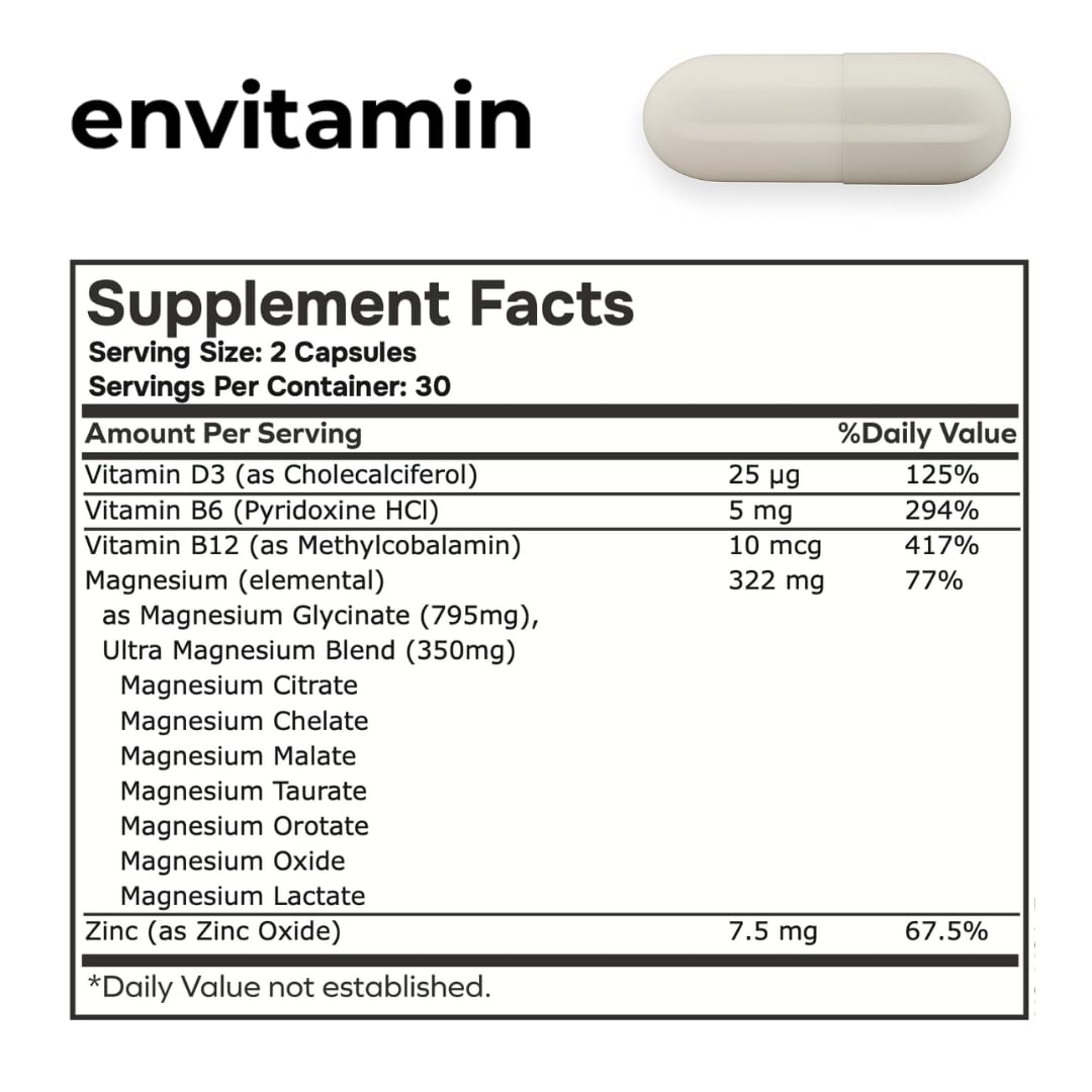 envitamin cápsulas detalle textura y tamaño con fácil ingestión