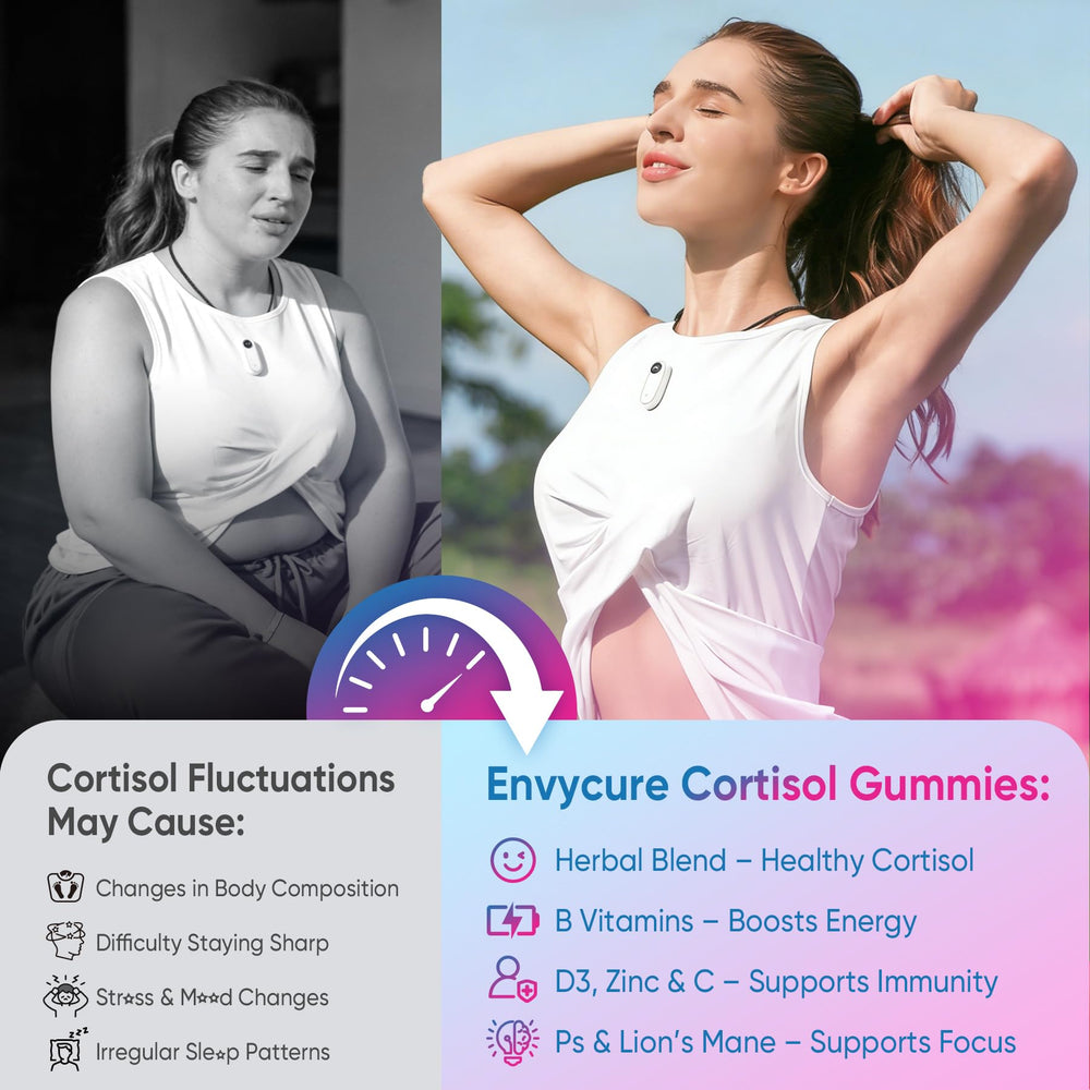 EnvyCure frasco abierto con gominolas para mostrar cantidad y presentación interior