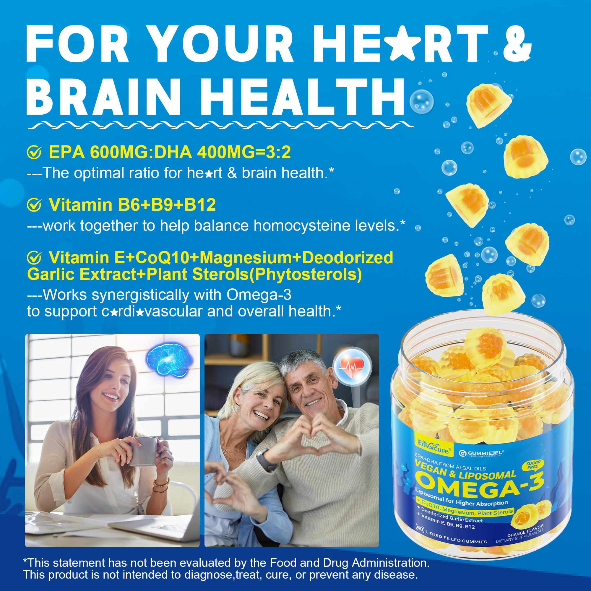 EnvyCure etiqueta con lista de ingredientes clave y beneficios visibles
