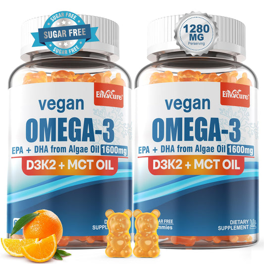 EnvyCure frontal del empaque mostrando gomitas y beneficios veganos