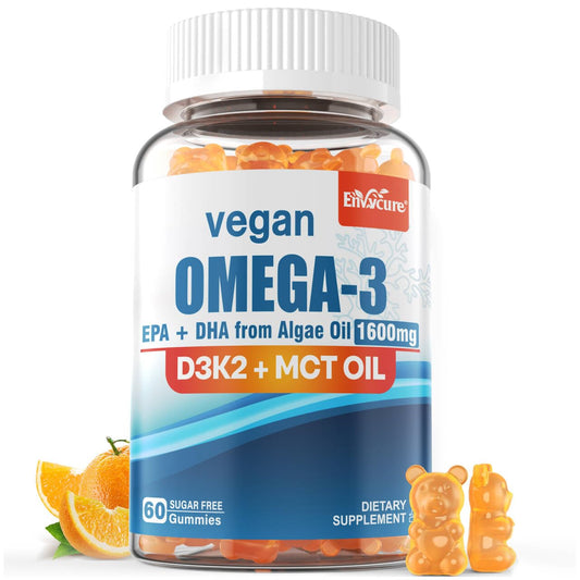 EnvyCure frontal del envase mostrando gomitas y beneficios veganos