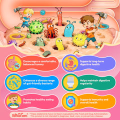 EnvyCure gomita en mano de niño, formato aceptable y tamaño seguro