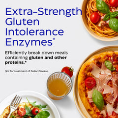 Enzymedica GlutenEase Extra Strength etiqueta clara con enfoque vegano