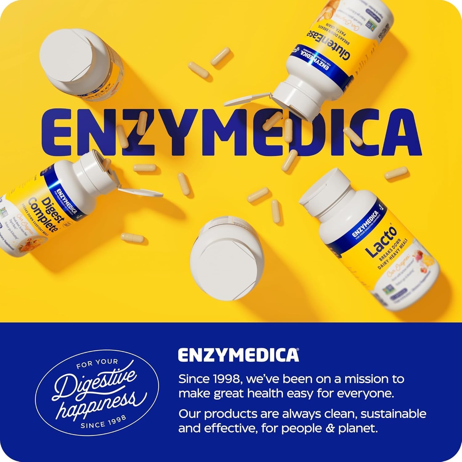 Enzymedica Acid Soothe estilo de vida mostrando tranquilidad tras las comidas
