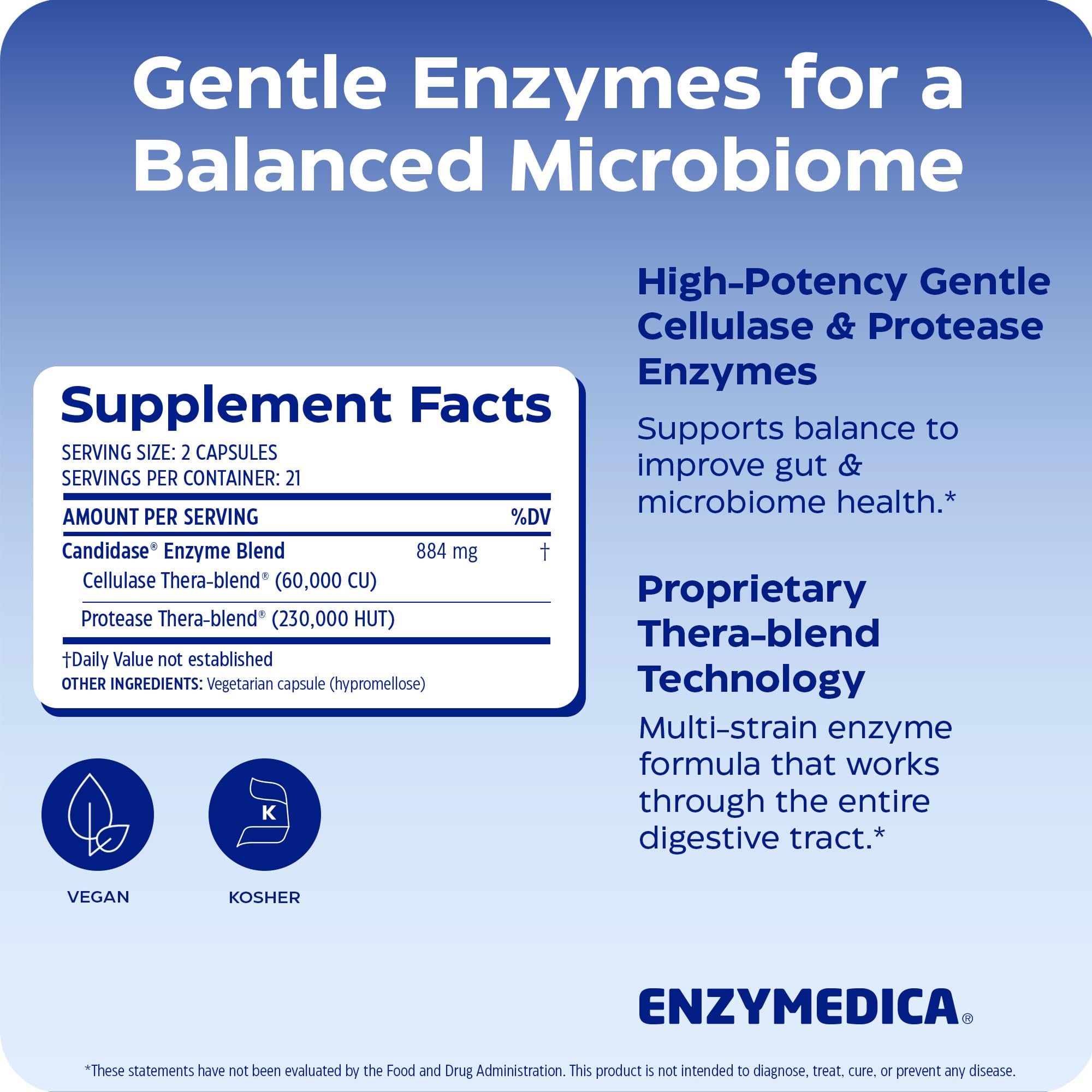 Enzymedica cápsula en primer plano, detalle que transmite potencia enzimática