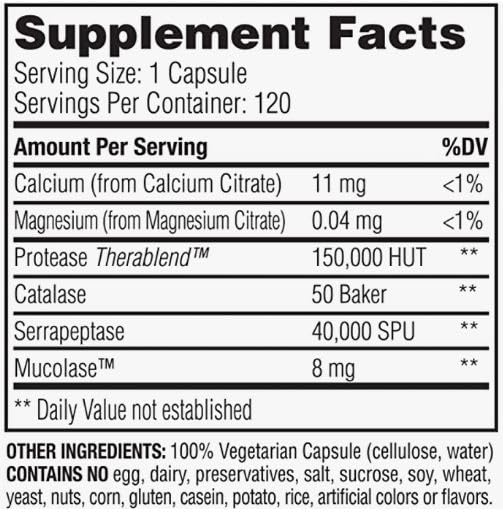 Enzymedica Defensa Inmune cápsulas, formato práctico para incorporar en la rutina.