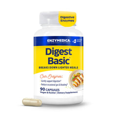 Enzymedica Digest Basic envase frontal mostrando diseño y beneficios
