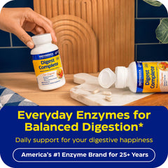 Enzymedica cápsula abierta detalle de ingredientes enzimáticos activos