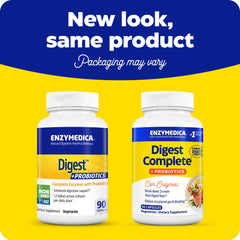 Enzymedica Digest Complete frasco, cápsulas potentes para apoyo digestivo diario