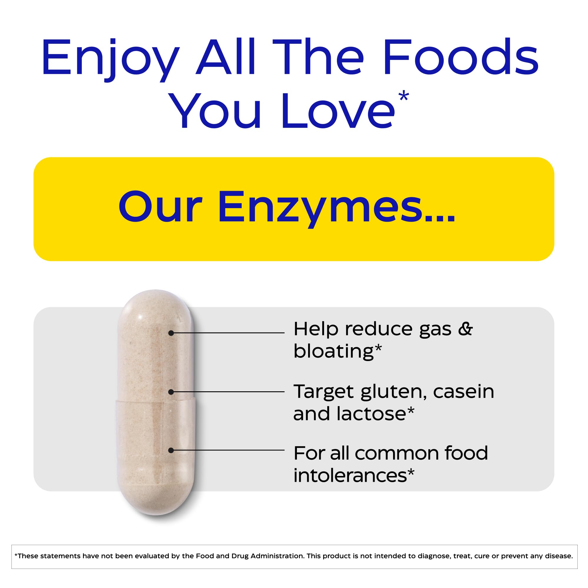 Enzymedica cápsula abierta detalle de enzimas para mejor digestión visible
