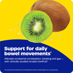 Enzymedica Kiwi Regularity etiqueta con ingredientes y sin alérgenos claros