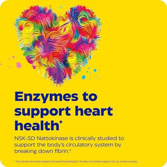 etiqueta de Enzymedica Natto-K con lista de ingredientes y certificaciones