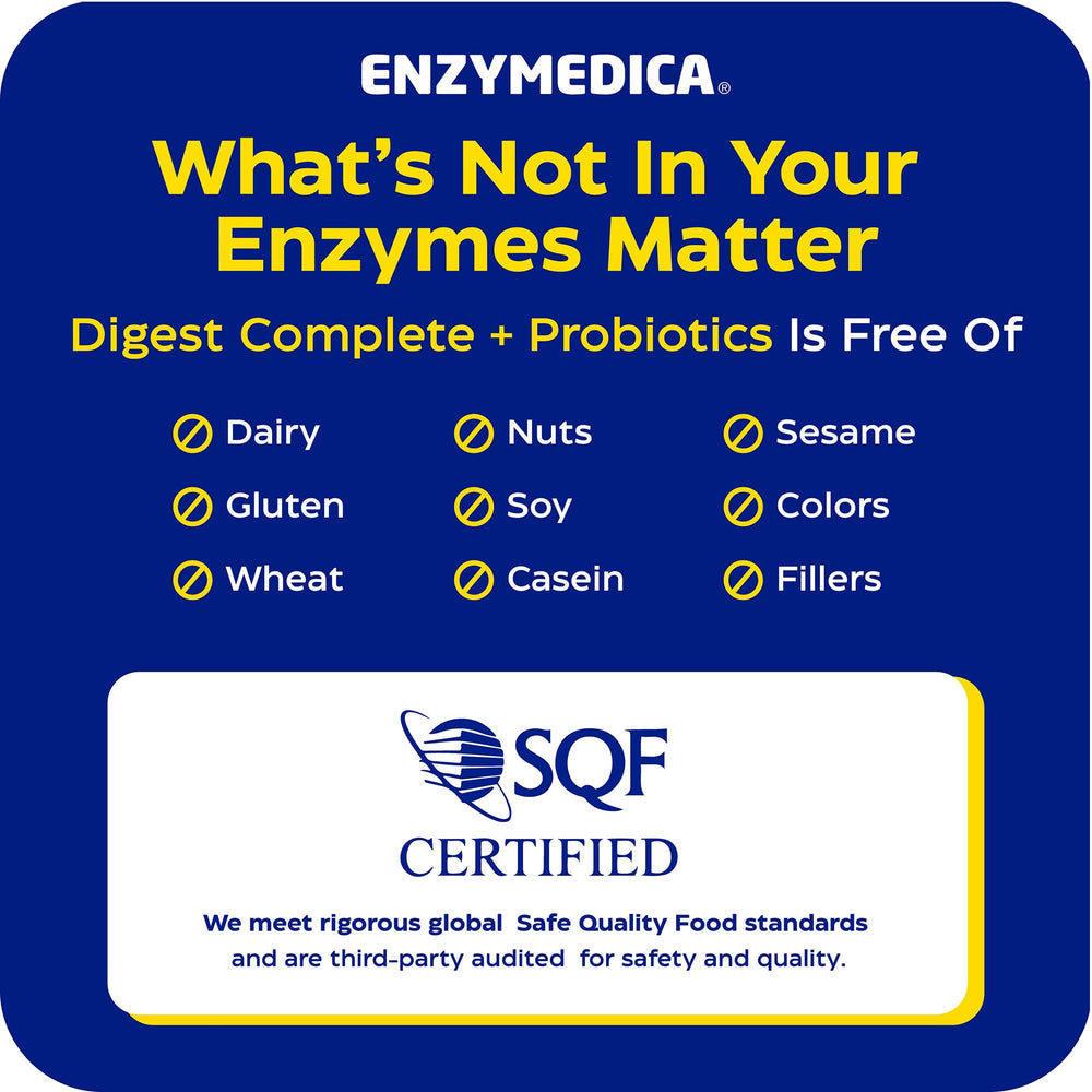 Enzymedica etiqueta destacando Bacillus subtilis y UFC
