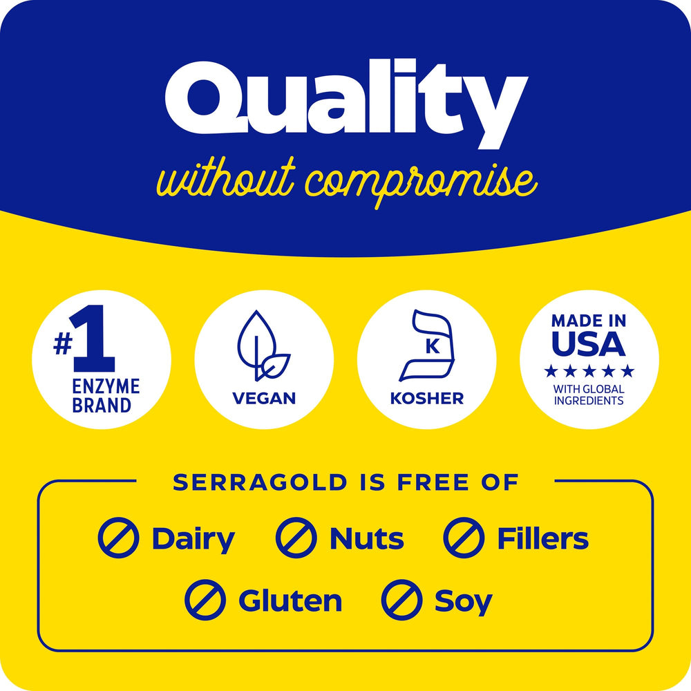 Enzymedica SerraGold en ambiente saludable, uso complementario diario