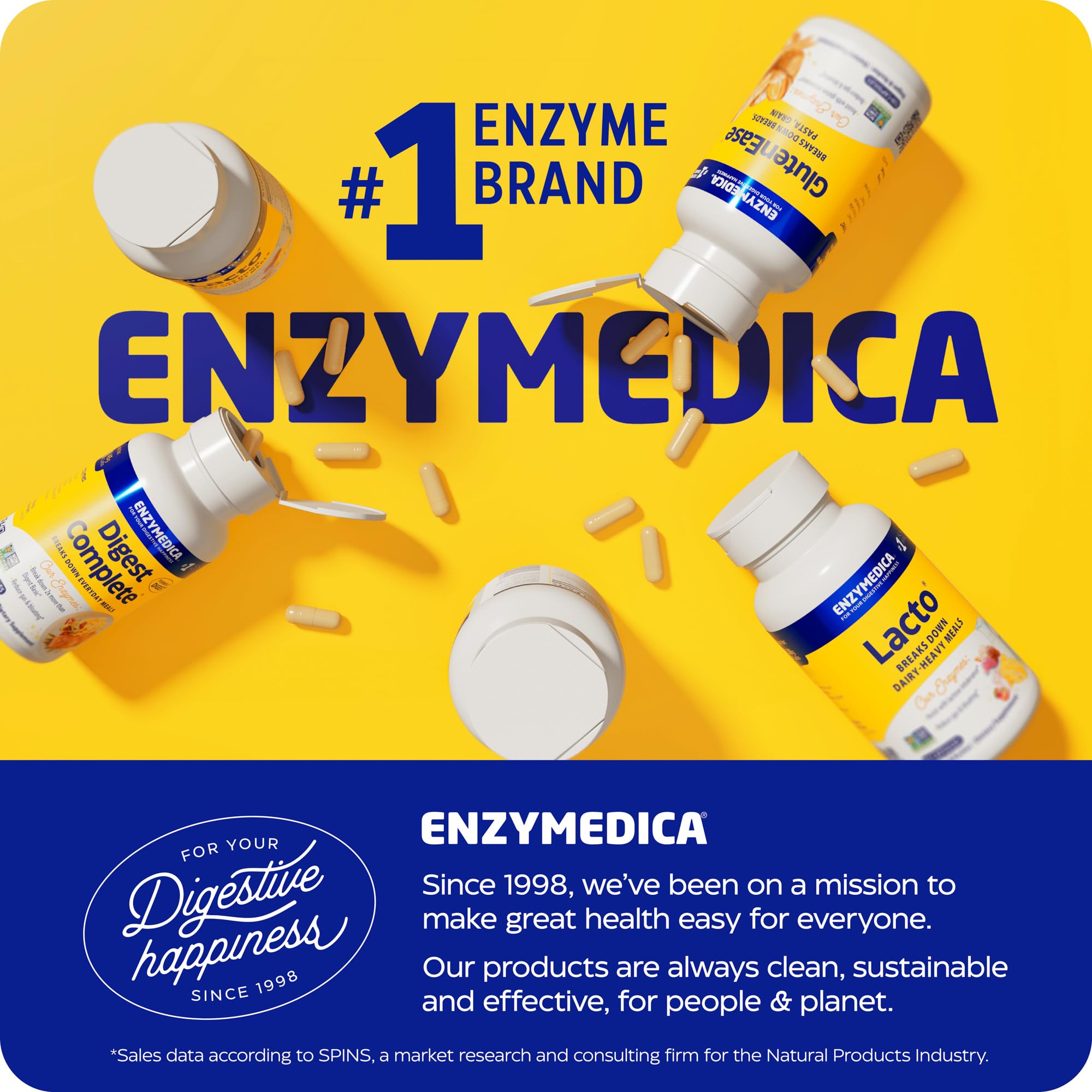 Enzymedica SerraGold cápsula seccionada, muestra contenido y pureza