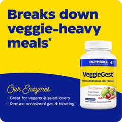 Enzymedica VeggieGest cápsulas detalle que facilita su ingestión y comodidad