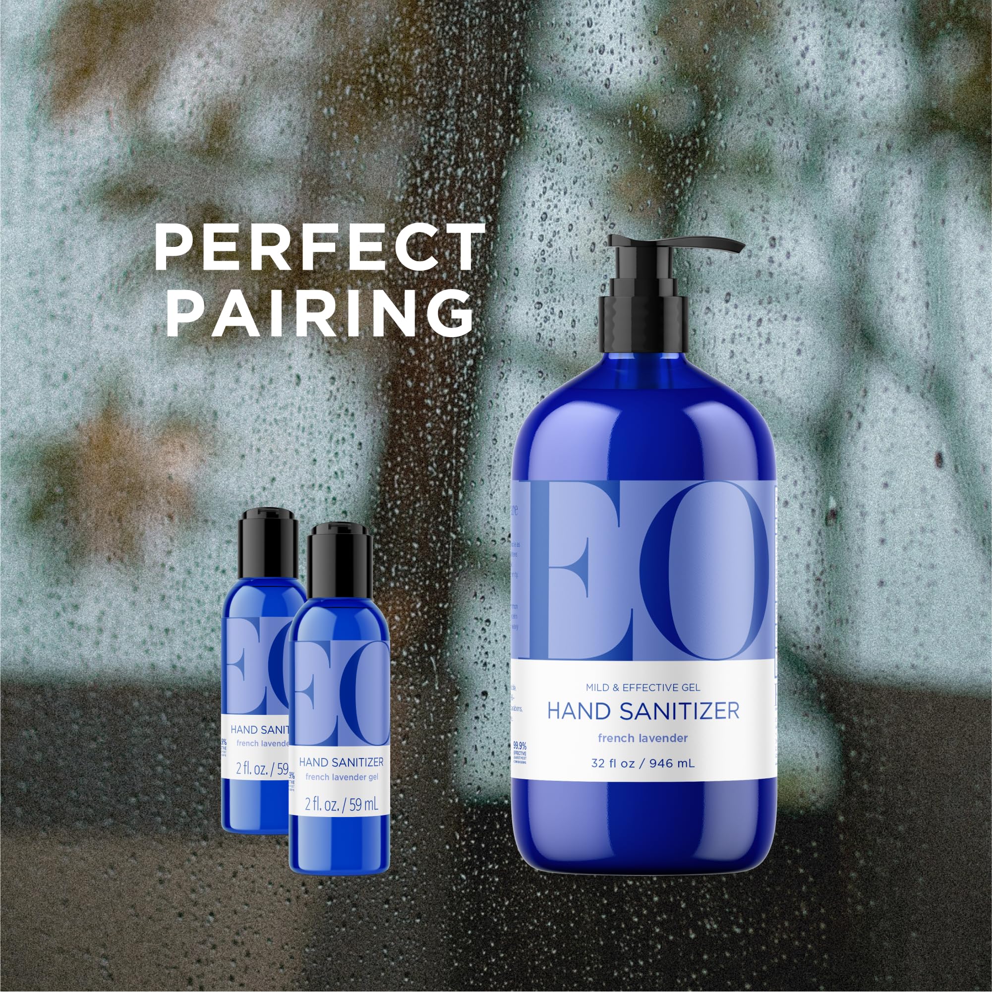 EO gel etiqueta con ingredientes y contenido de 62% etanol
